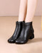 Handmade Retro Leather Stitching Chunky Boots Nov Shoes Collection 2021 68.60