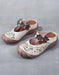 Handmade Retro Leather Summer Wide Feet Slippers April Shoes Collection 2022 78.70
