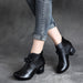 Handmade Retro Mid-Heel Chunky Boots April Trend 2020 68.00