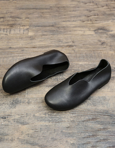 Comfortable Soft Leather Retro Flat Shoes Jan Shoes Collection 2023 94.80
