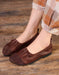 Handmade Soft Leather Paneled Mules Retro Flats March Shoes Collection 2022 77.30