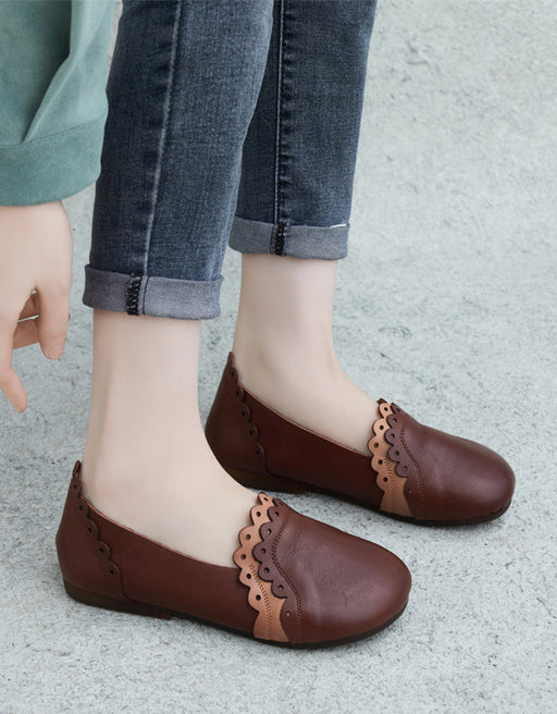 Handmade Soft Lether Retro Slip-on Flats Feb Shoes Collection 2023 80.00