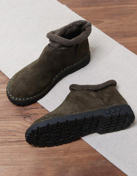 Handmade Suede Winter Short Retro Boots Feb Shoes Collection 2022 68.00