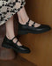 Handmade Vintage 2 Straps Mary Jane Shoes April Shoes Collection 2022 80.90