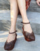 Handmade Vintage Ankle Strap Elegant Wedge Sandals June Shoes Collection 2022 99.90