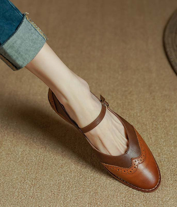 Handmade Vintage Brogue Style Oxford Shoes Spring March Shoes Collection 2023 173.00