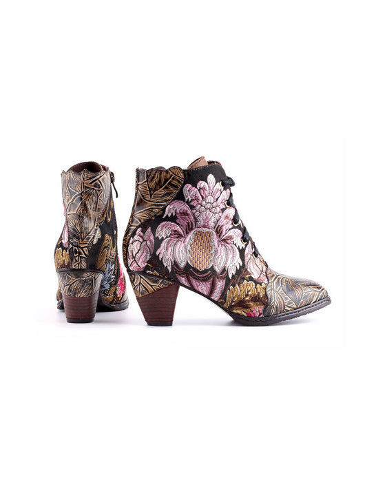 Handmade Lace-up Vintage Embroidery Chunky Boots (36-42) Jan Shoes Collection 2023 106.00