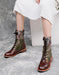 Handmade Vintage Leather Bohemian Mexican Lace-up Ankle Boots Oct New Trends 2020 99.70