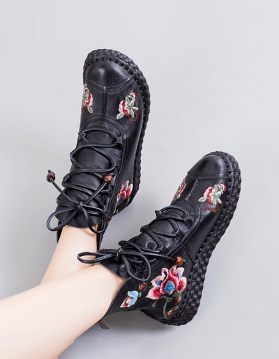 Handmade Women's Ethnic Embroidery Shoes