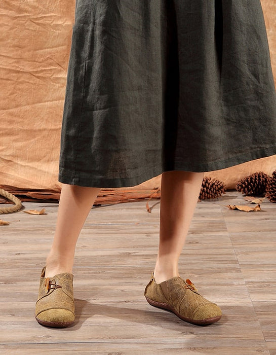 Handmade Women's Slip-on Retro Flat Shoes