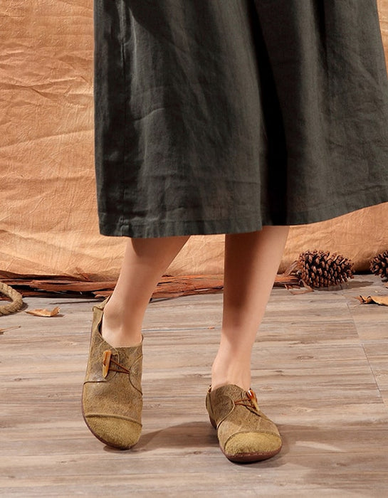 Handmade Women's Slip-on Retro Flat Shoes