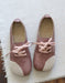Handmade Woven Lace Up Leather Flats May Shoes Collection 49.99