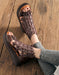 Handmade Woven Retro Leather Summer Sandals July New Arrivals 2020 78.77