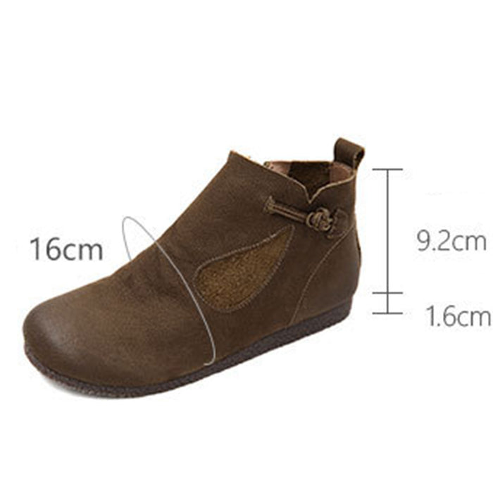 Handmade Ethnic Leather Women's Short Boots | Gift Shoes