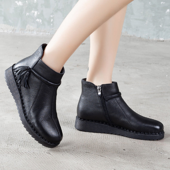 Handmade Leather Retro Comfortable Ankle Boots|Gift Shoes