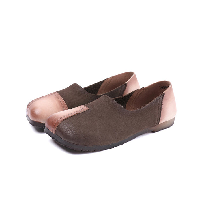 Handmade Leather Retro Flat Casual Shoes | Gift Shoes