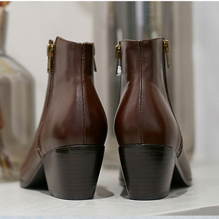 Handmade Retro British Short Boots | Gift Shoes