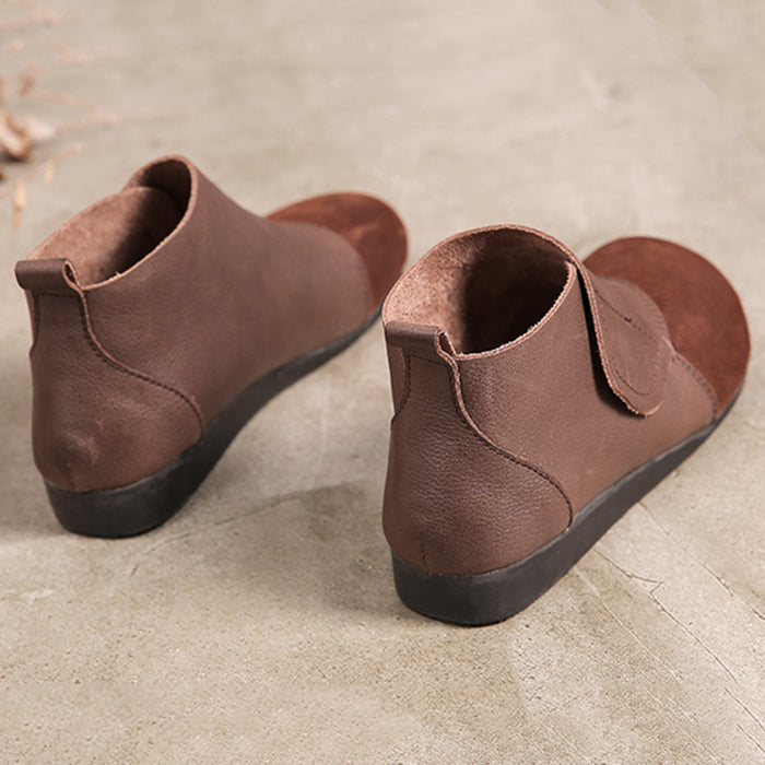 Handmade Retro Casual Leather Short Boots | Gift Shoes