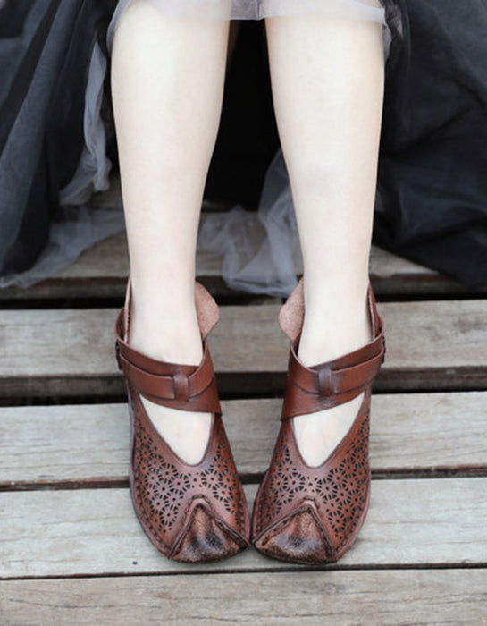 Handmade Women's Retro Flat Shoes