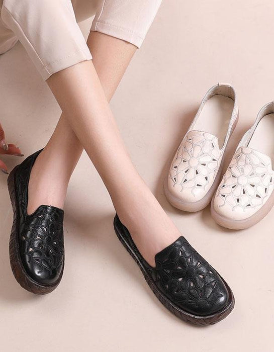 Handmade Leather Comfortable Flat Shoes | 35-41