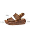 Hollow Leather Wedge Sandals Slingback July Shoes Collection 2022 85.50