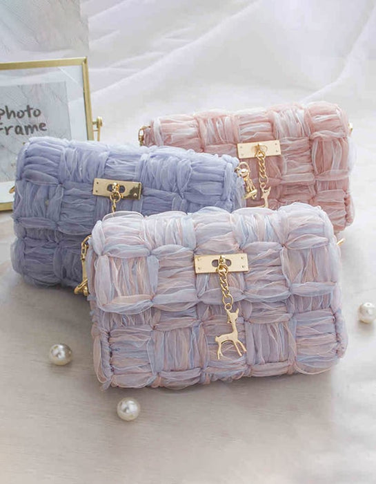 DIY Hand-woven Ribbon Net Homemade Bag Gift Accessories 43.20