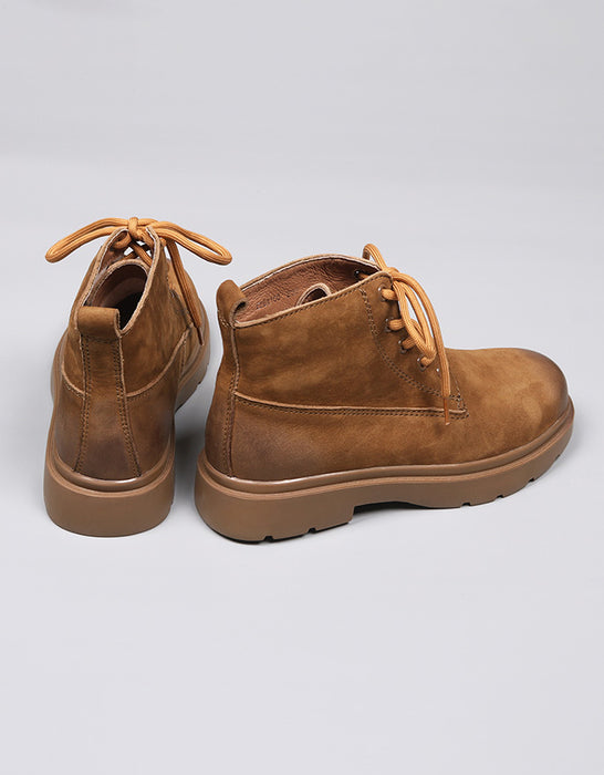 Non-slip Suede Classic Lace-up Martin Boots