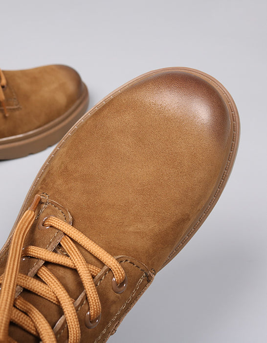 Non-slip Suede Classic Lace-up Martin Boots
