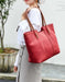 Large-capacity Casual Wine-red Leather Bag Accessories 58.00