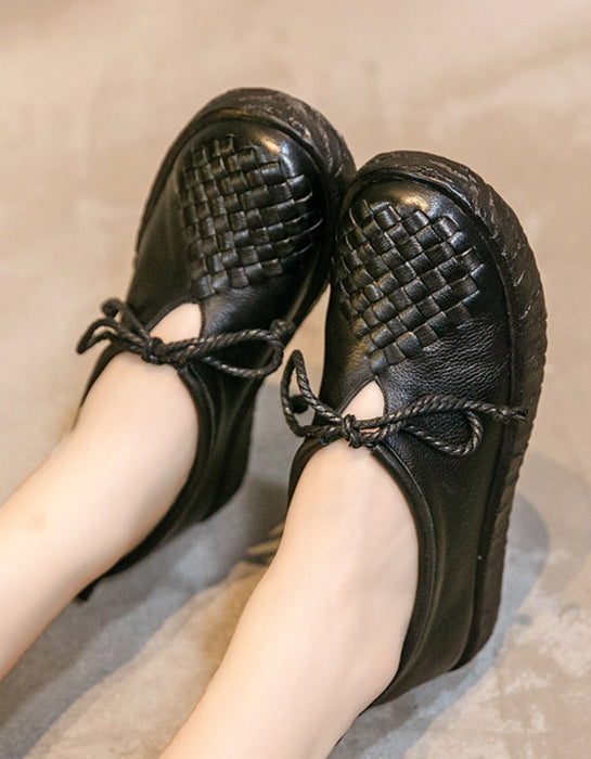 Leather Hollow Cow tendon Comfortable Casual Shoes April Trend 2020 78.00