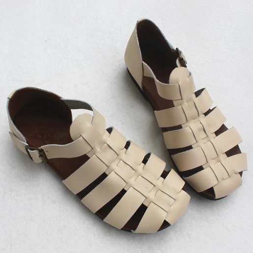 Vintage Strappy Close-toe Flat Sandals | 35-41 May Shoes Collection 68.90