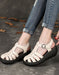 Leather Retro Roman Woven Sandals April Trend 2020 84.00