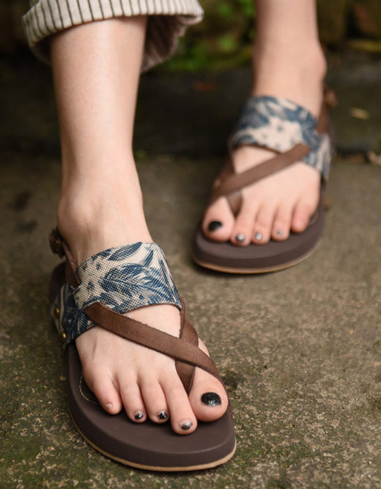 Genuine Leather Sandals Beach Sandals Flip-Flop