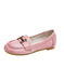 Leather Soft Round Toe H Flats Pink April Trend 2020 74.00