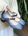 Leather Vintage Mary Jane Chunky Shoes May Shoes Collection 75.20