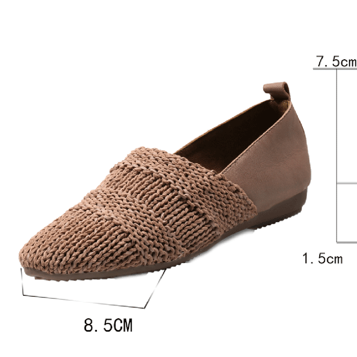 Leather Casual Flat Soft Bottom Fashion Women's Shoes | Gift Shoes