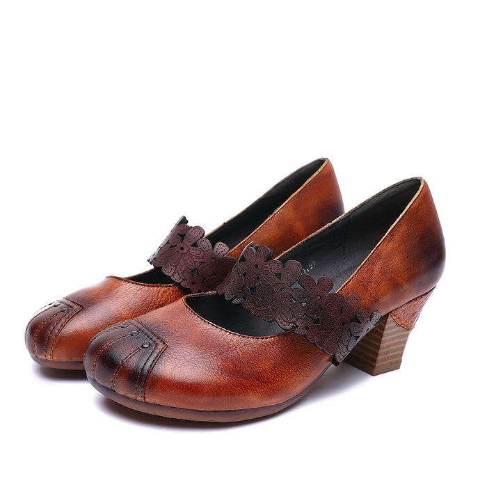 Leather Casual Hand-Painted Retro Shoes | Gift Shoes