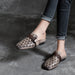 Retro Leather Handmade Women's Fashion Slippers Jan New 2020 73.12