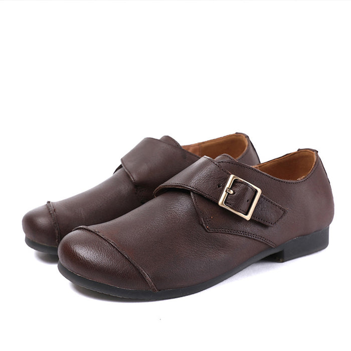Leather Handmade Retro Casual Flat Shoes | Gift Shoes