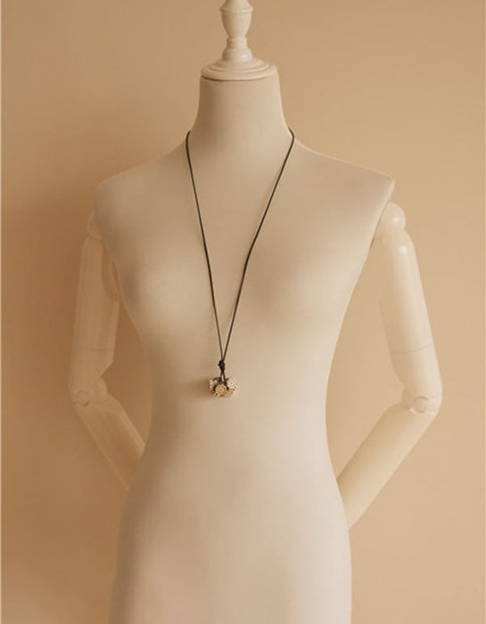 Linen Accessories Lotus Root Pendant Necklace Accessories 28.50