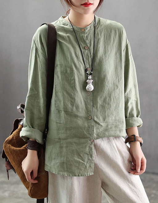 Loose Drop Shoulder Long-sleeved Shirt White Accessories 43.82