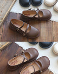 Crisscross Buckle Mary Jane Shoes