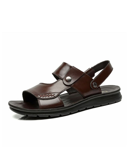 Men's Summer Soft Leather Beach Sandals