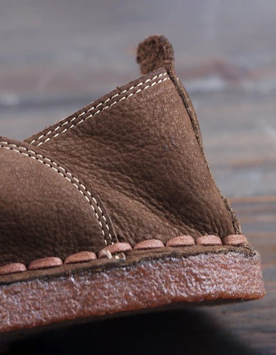 Men's Comfortable Soft Leather Handmade Retro Shoes Aug Men's Shoes 75.30