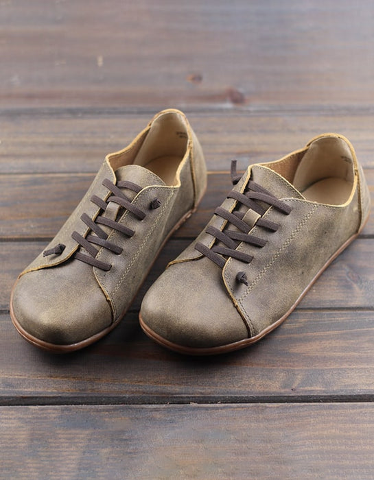Men's Lace-up Comfortable Leather Retro Shoes 44