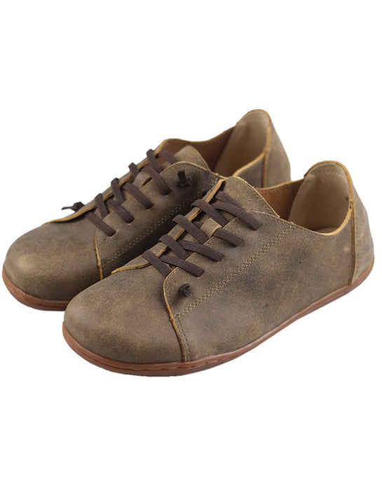 Men's Lace-up Comfortable Leather Retro Shoes 44