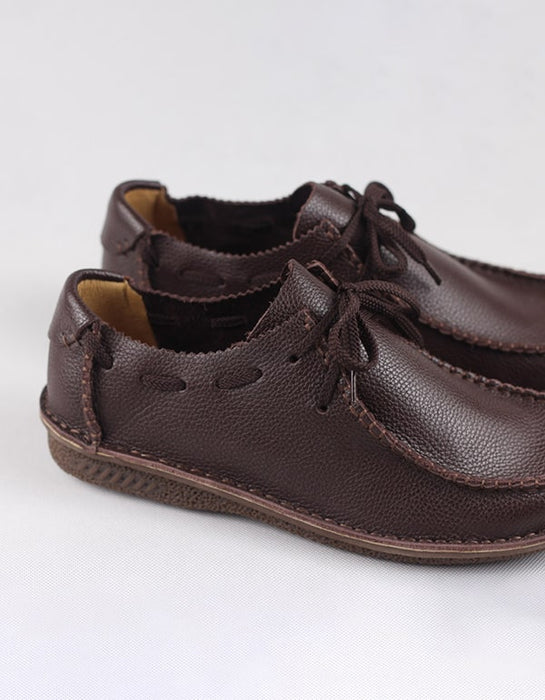 Men's Handmade Soft Leather Retro Loafers  85.70