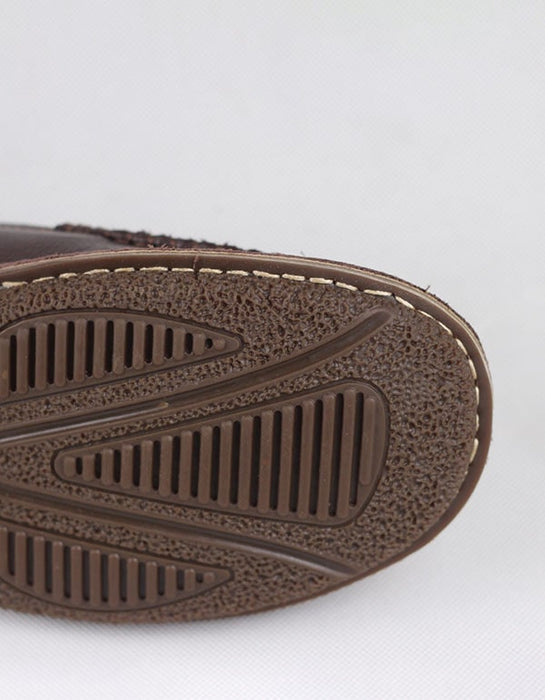 Men's Soft Cowhide Handmade Retro Leather Flats