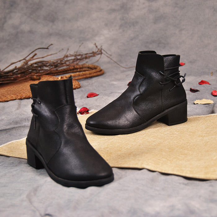 Mid-Heel Velvet Women's Boots | Gift Shoes
