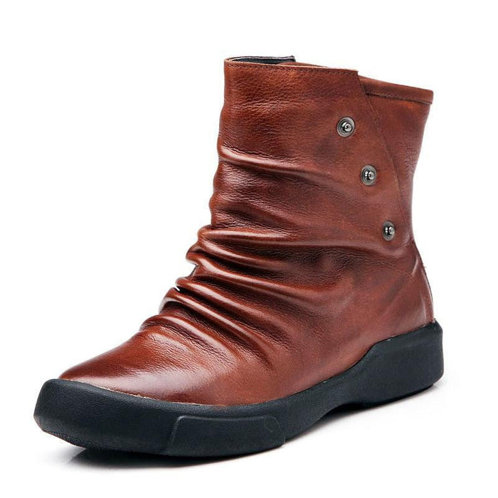 New Pleated Design Cowhide Leather Women's Boots Oct New Arrivals https://detail.1688.com/offer/522166772860.html?spm=a2615.2177701.autotrace-_t_14350372268348_1_0_3_1435038985697.1.71645acb2FD370 